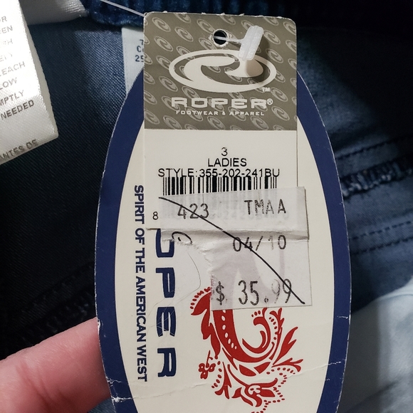 NWT Roper Ladies Sz 3 Denim Shorts - Picture 9 of 13
